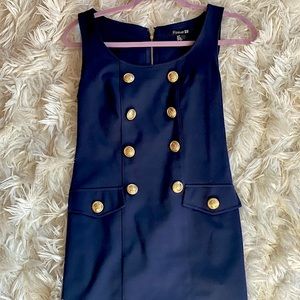 Short, Tight Navy Dress